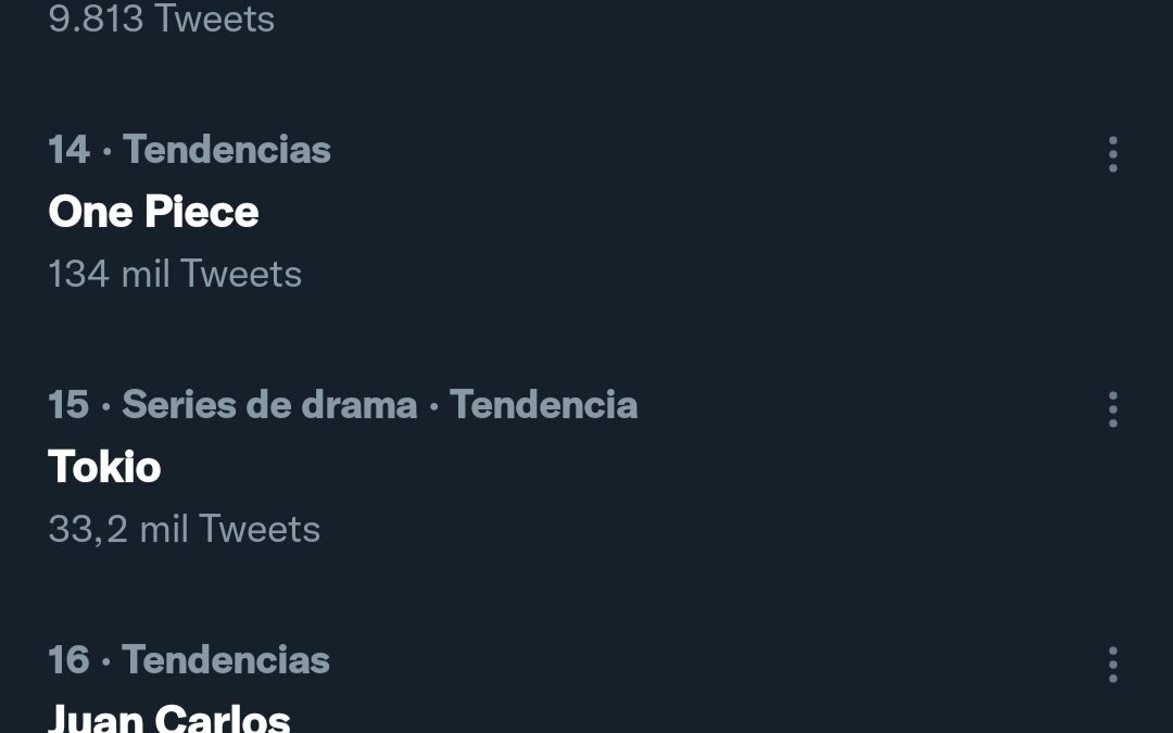 one piece es trending topic de twitter