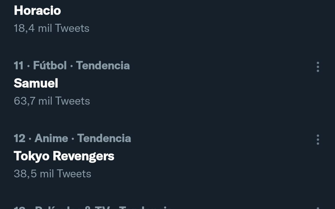 tokyo revengers es trending topic