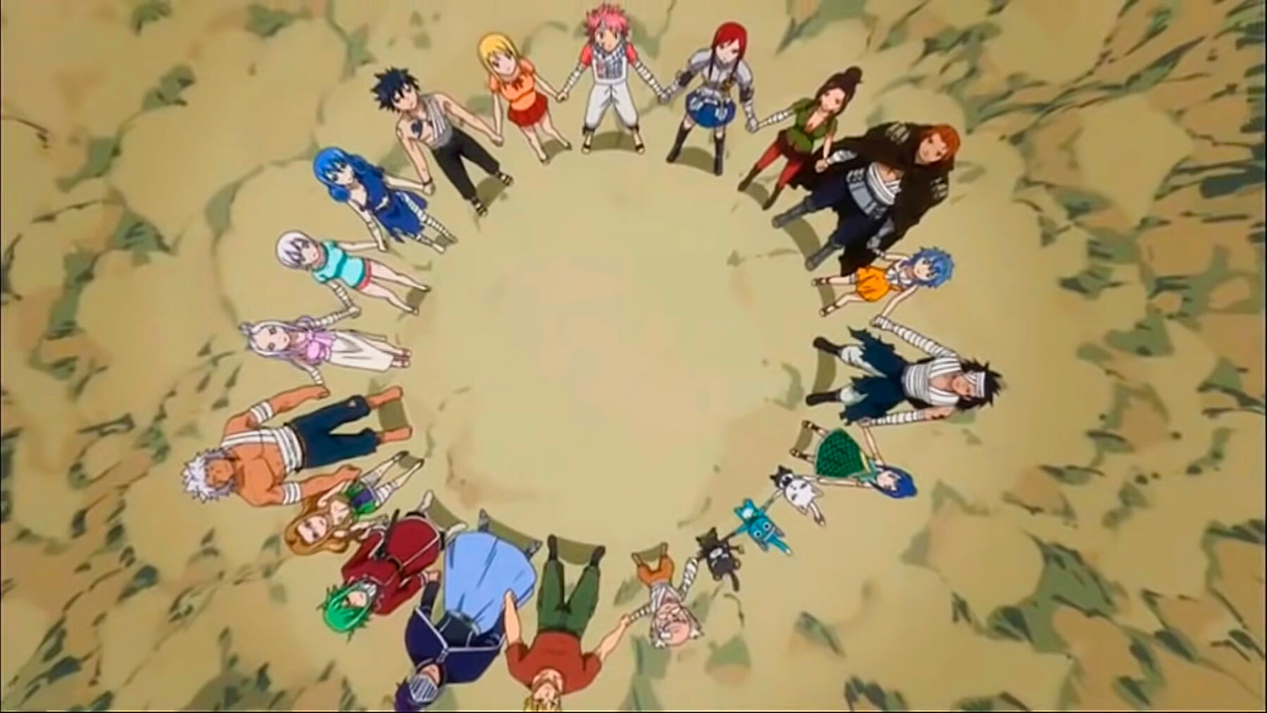 fairy tail juntándose fairy tail isla tenrou