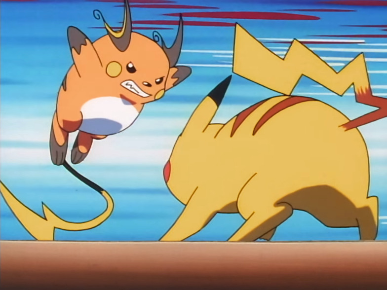 pikachu vs raichu pikachu contra raichu