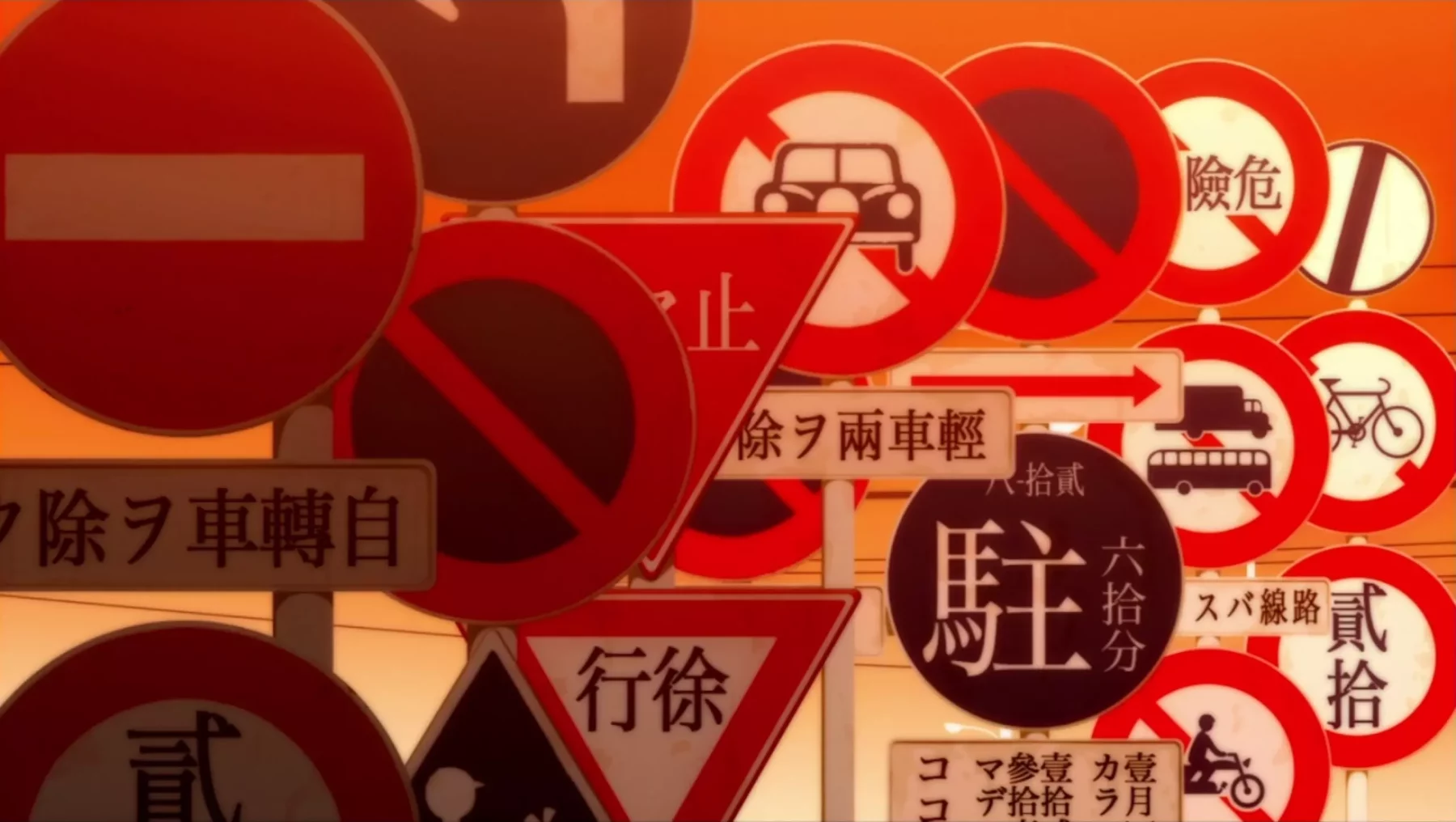 señales monogatari señales de trafico de monogatari series